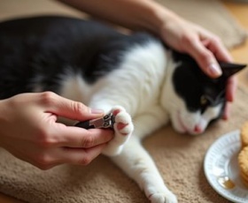 Couper les griffes du chat